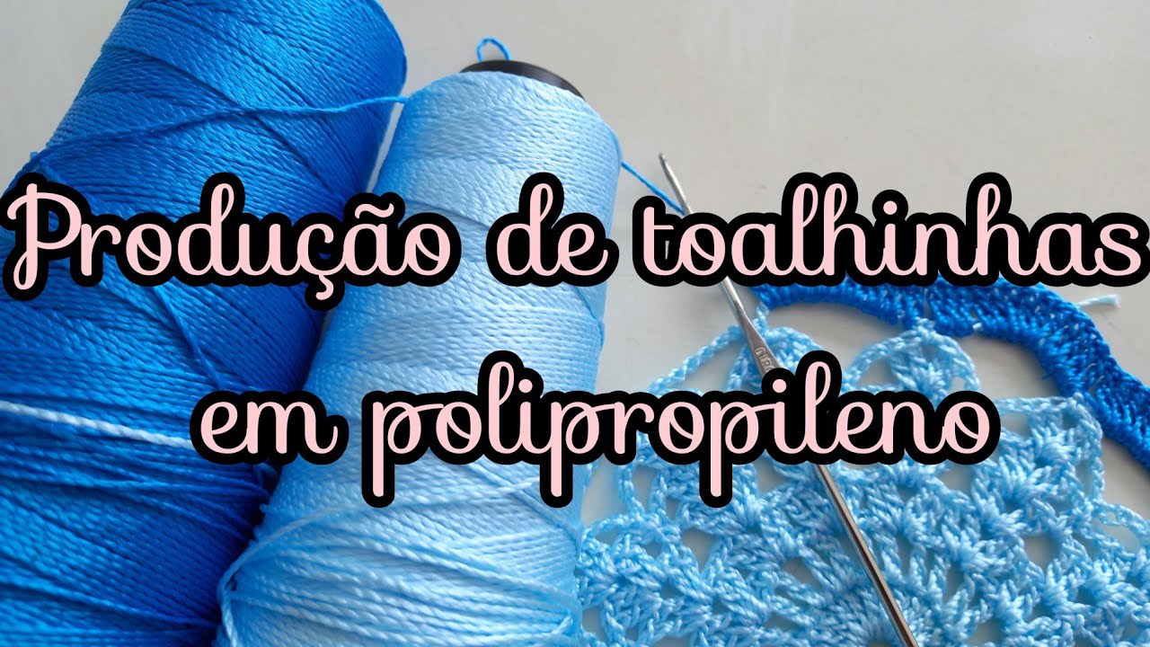 #vlog de produção toalhinhas em polipropileno 🦋