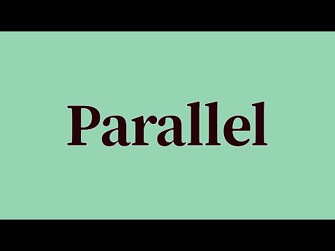 Parallel Pronunciation and