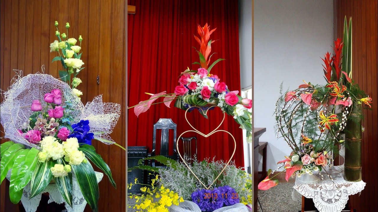 stylish magnificent Church flower arrangement and decoration YouTube