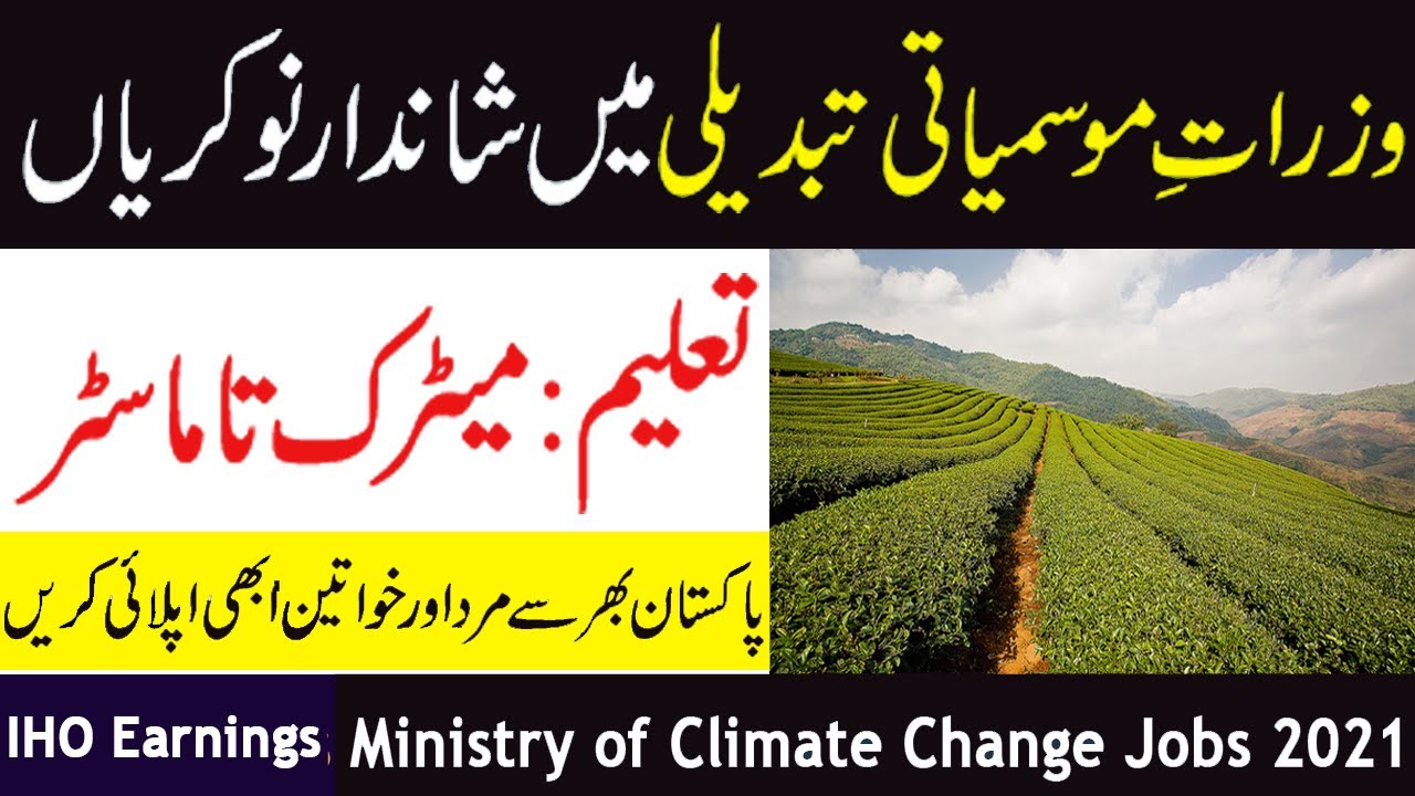 MOCC New Jobs 2021 | Ministry of Climate Change Jobs 2021 | MOCC Govt Jobs 2021 | New Jobs 2021
