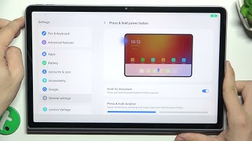 LENOVO Tab Plus - How to Link or Unlink Google Assistant to Power Button - Easy Setup Guide