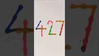 427 number drawing | drops bole magic tale 💧🎨  #shorts #art