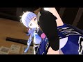 [MMD/Genshin Impact] Ayaka's ballbusting and trample!