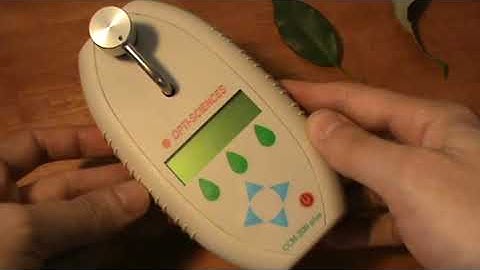 Measurement of leaf chlorophyll content with a CCM-200 - University of Antwerp