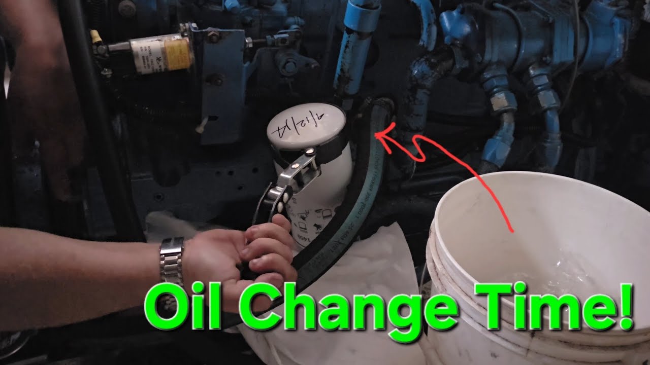 ⁣How to Change Oil on your marine diesel engine!