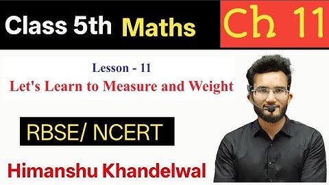 Class 5 maths Chapter 11 | Let