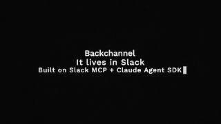 Backchannel — an AI coordinator for event planners, built on Slack MCP