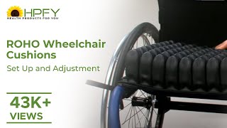 How To Set Up And Adjust Roho Wheelchair Cushions  Lowmidhigh Profile W Singledual Compartment
