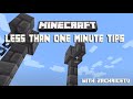 Under a Minute Minecraft Tips! (Part 3)