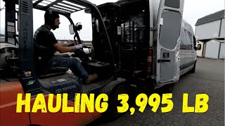 3,995 LB makes your sprinter drive like a Cadillac, expedite van life