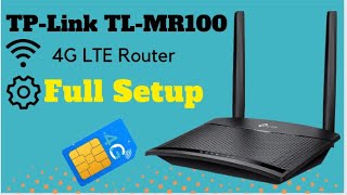 TP- Link TL MR100 4G LTE Router Setup| TP- Link 4G Router Configure, Unboxing, APN Setting