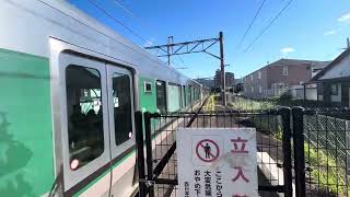 和歌山線227系1000番台普通和歌山行き　　平日の岩出駅到着！