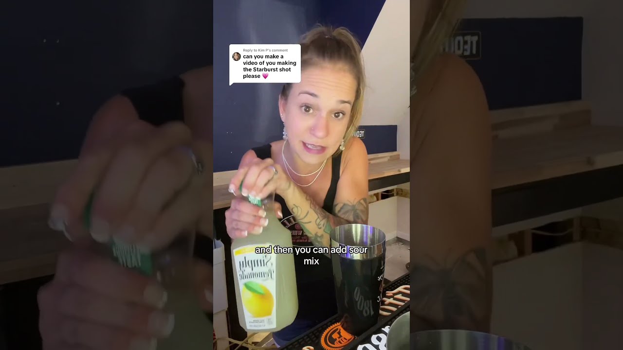 How To Make A Pink Starburst Shot Bartender Pinkstarburst Fruitydrink Somethingfruityshot