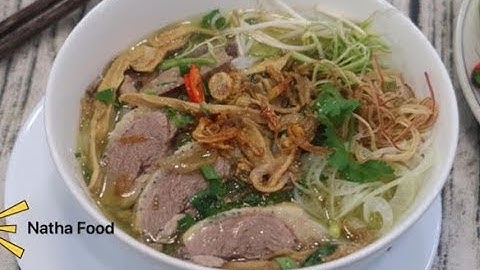 Cách nấu bún măng vịt ngon tuyệt như ngoài tiệm, nước chấm gừng đặc biệt || Natha Food