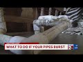 What to do if your pipes burst