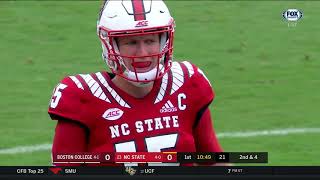 2018.10.06 Boston College Eagles at #23 NC State Wolfpack Football