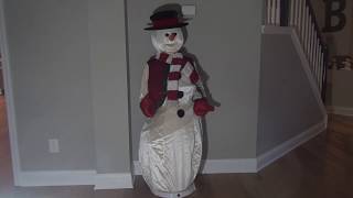 Gemmy 5 ft Singing Animated Snowman
The Gemmy 5 ft Dancing Singing Snowman was released sometime in the early 2000s. He will dance and move his mouth as he sings We Wish You a Merry Christmas, Up on the House Top, Jingle Bells, and Deck the Halls.
2020 UPDATE: I should probably clarify a few things. Unfortunately, Im incredibly inexperienced when it comes to anything mechanical. Ive never opened anything like this to repair it, and as a result, Im very apprehensive when it comes to working on something like this. I really appreciate any offers to help, but I will probably not be accepting any for the time being. I might feel more comfortable giving it a go in the future, but for now Im just not feeling it. Thanks for your understanding!
Original Description:
Merry Christmas everybody! Today I am going to introduce you to my most nostalgic Christmas decorations, and probably one of my most prized possessions ever. Ive had this guy since I was either 2 or 3 years old, so hes been in my life every year for about as long as I remember. I named him Snowy, so thats what Ill be referring to him as. My parents told me when I was 2 or 3, we would end up going to a store where they had the Gemmy Santa and Gemmy Snowman on display. I was always enamored with both, but had a special attraction towards the snowman in particular. That year, for Christmas, they gave me my very own, and I instantly named him Snowy. Snowy has always been one of my favorite parts of the holiday season and it always excites me to just see a big ol snowman in my house. He doesnt work as great as he used to - I think his arms used to move a little, his dances were a bit smoother, and his mouth only moves when moved to his right side - but I still love him and even if he stops working, Ill always insist on keeping him out each year. He had a microphone as well that you could use to make him speak, but I lost that years ago. Oh well. Anyways, theres only one more decoration showcase later tonight, so stay tuned.
So the making of this video was actually fairly difficult. While everything else could easily be moved into my basement to showcase under nice lighting, Snowy proved to be a challenge. I had to move all my equipment to my living room to capture him. Because he is either activated by a button (what I always have him set to) or a motion sensor on his base, I decided to literally use my boom microphone to activate it. Yeah, its not perfect, and the audio didnt come out too great, but its just a hard one to do! Still, I wanted to share him with all of you, so I hope you enjoy! :) Gemmy 5 ft Singing Animated Snowman
