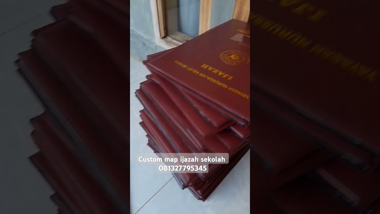custom Map ijazah sekolah 