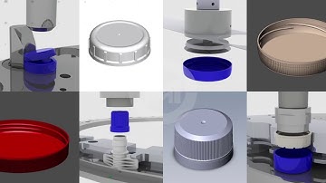 CRC Assembly and Lining / Wadding on one platform (Child resistant closures)