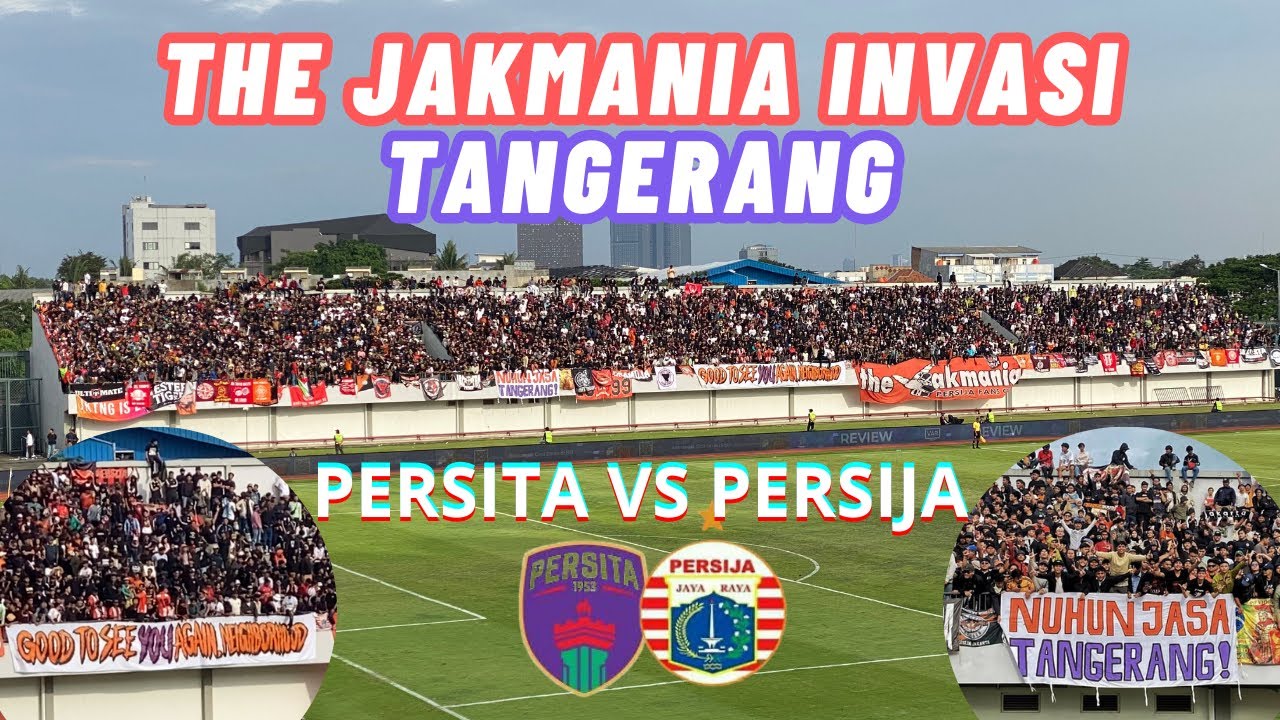 JAKMANIA INVASI TANGERANG‼️MOMEN RIBUAN PERSIJA FANS PENUHI INDOMILK ARENA MARKAS PERSITA TANGERANG