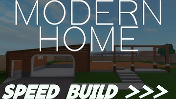 ROBLOX - Modern Home Speed Build - Part 1