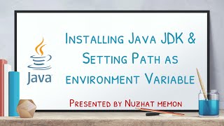 How to Download and Install Java JDK and set Path Environment Variable on Windows