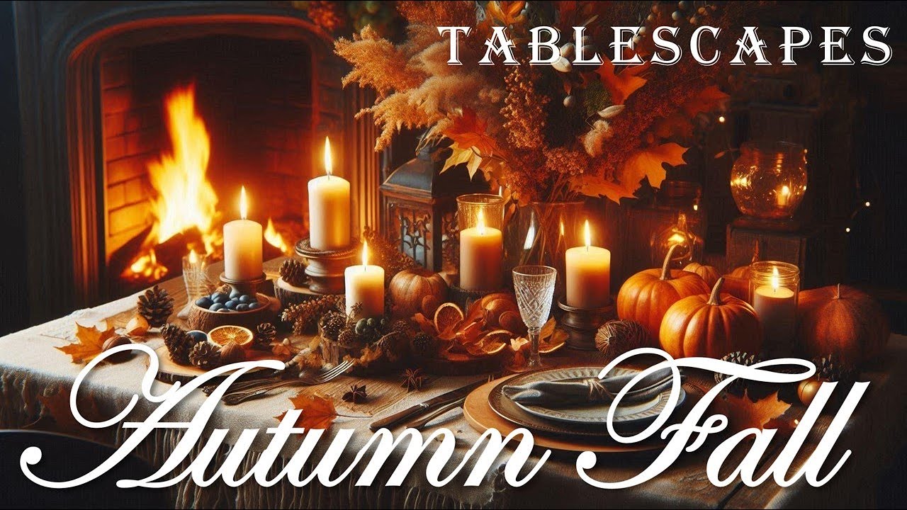 Fall Garden Tablescapes • Elegant Piano Music • Tablescape Ideas for Autumn
