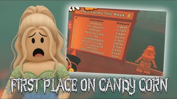 I got🥇FIRST PLACE🥇on the Candy Corn Leaderboard in Saber Simulator