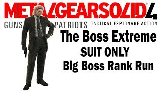 MGS4 SUIT ONLY  Big Boss Rank  The Boss Extreme  NG Weapons Only