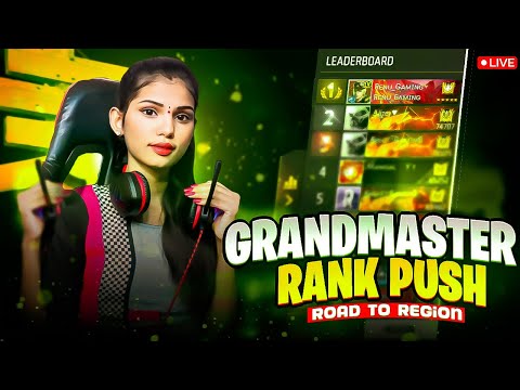 Free  Fire Live With Renu Gaming 🤩 Grandmaster Push In Live 🥰 Garena Free Fire