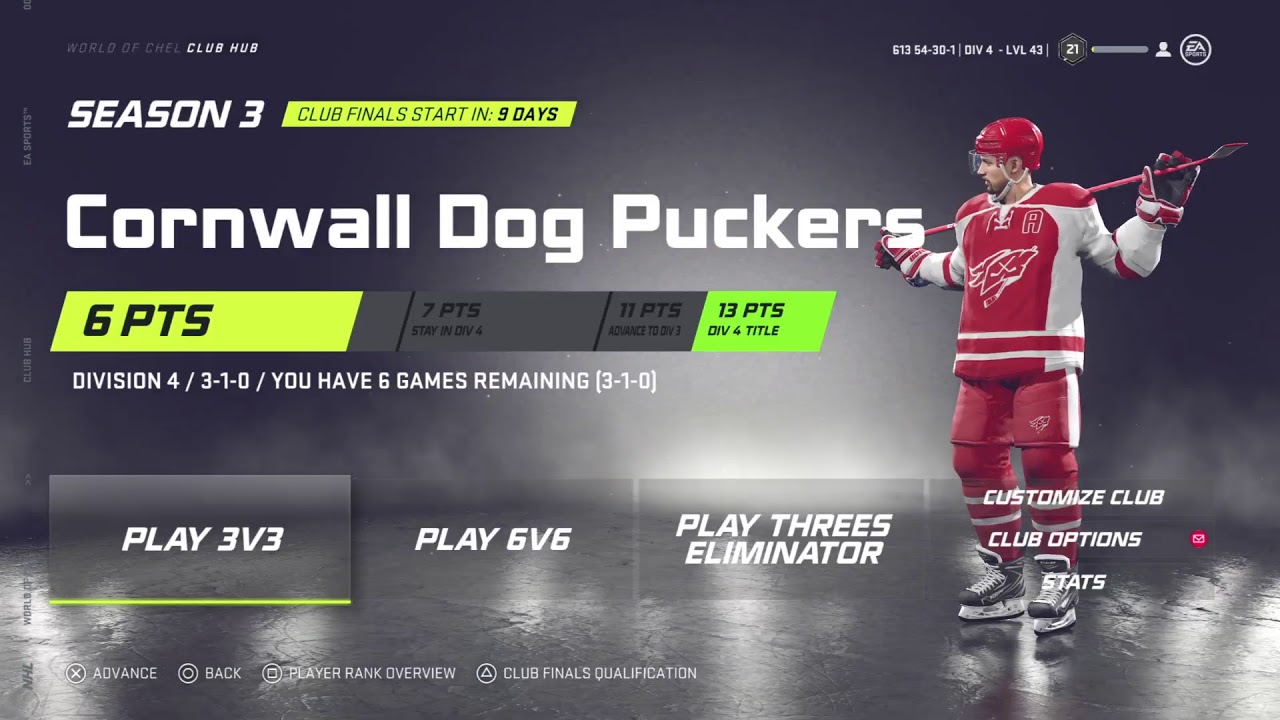 EGHL 3s Blackhawks vs Oilers