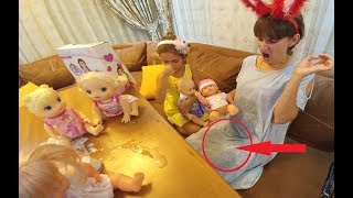 YENİ BEBEK LERANIN KUCAĞINA ÇİŞ YAPTI , işeyen bebek, Bou bou altını ıslatan bebek