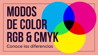 🔴🟢🔵 RGB &amp; CMYK. Los MODOS DE COLOR o FORMATOS de color