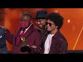 Bruno Mars Wins Song Of The Year | Acceptance Speech | 60th GRAMMYs