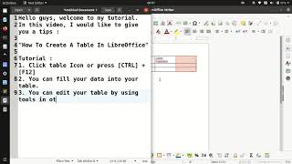 Merge and Split Table In LibreOffice [WORKED]