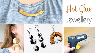 How to Make: HOT GLUE Jewellery | Fun Craft Project | DIY Earrings & Necklaces
