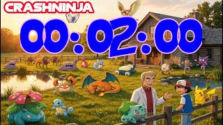 ⏳ 2 Minute Pokémon Study Timer 📚 Focus &amp; Productivity | Relaxing Pokémon Countdown