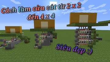Hướng dẫn làm cửa cát rơi siêu đẹp trong minecraft 1.16.5 (Phần 1)