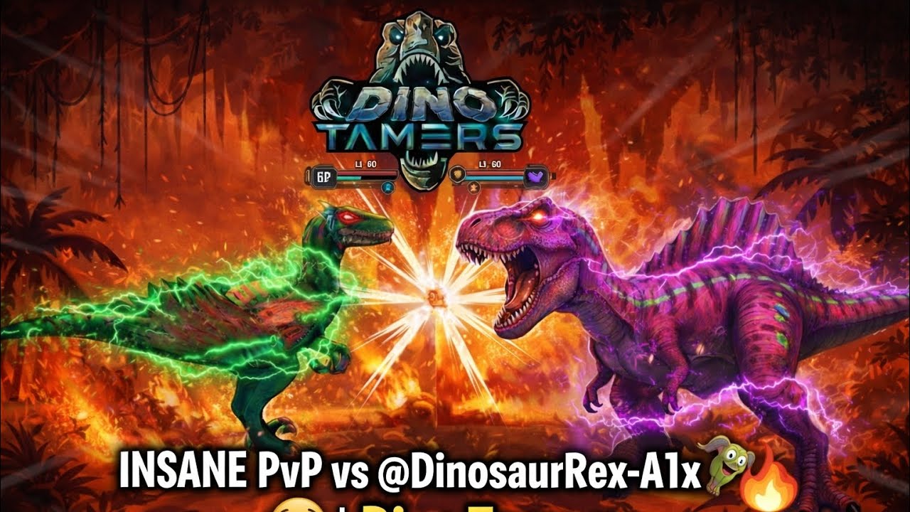 I Faced @DinosaurRex-A1x in Dino Tamers PvP! 😳