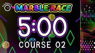 5 Minute Marble Race Timer for Kids | Course 02 🎱
