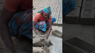 BRICKS MAKING MADBALL #makestuff #amazing #claybrick #muddy #bricks #clay