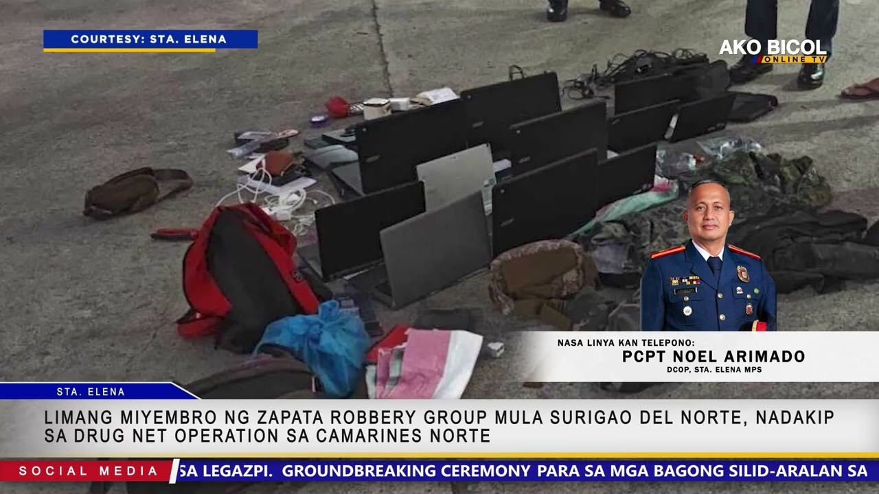 Limang miyembro ng Zapata Robbery Group mula Surigao del Norte, nadakip sa drug net operation