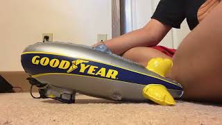 Good year blimp￼ inflating in time lapse