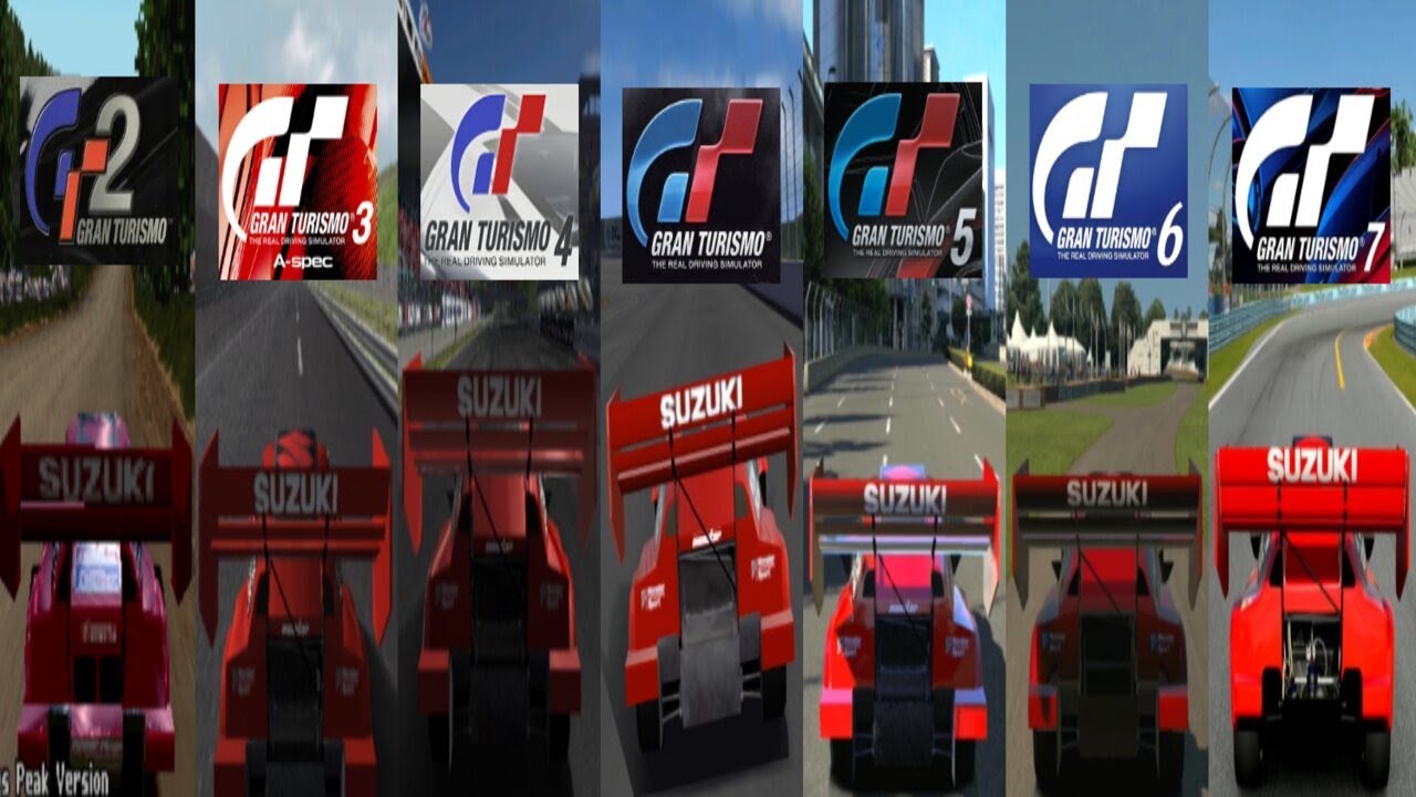 Evolution of the Suzuki V6 ESCUDO Pikes Peak in Gran Turismo