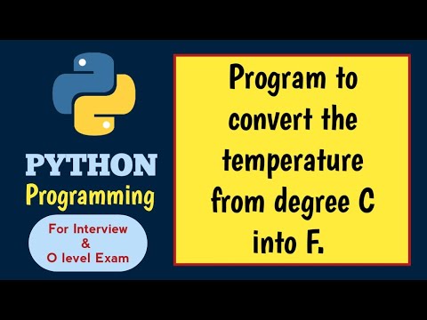 Program to convert temperature from Celsius to Fahrenheit | Python practical for O level | M3R5