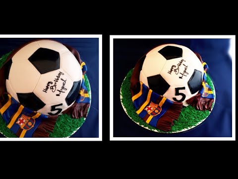 Video: Football Ball Cake Para Sa Mga Batang Atleta