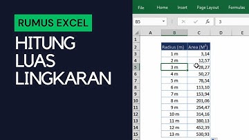 Cara Menghitung Luas Lingkaran di Excel
