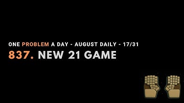 LeetCode 837 | Daily Challenge | 2025.08.17 | Java | no talking