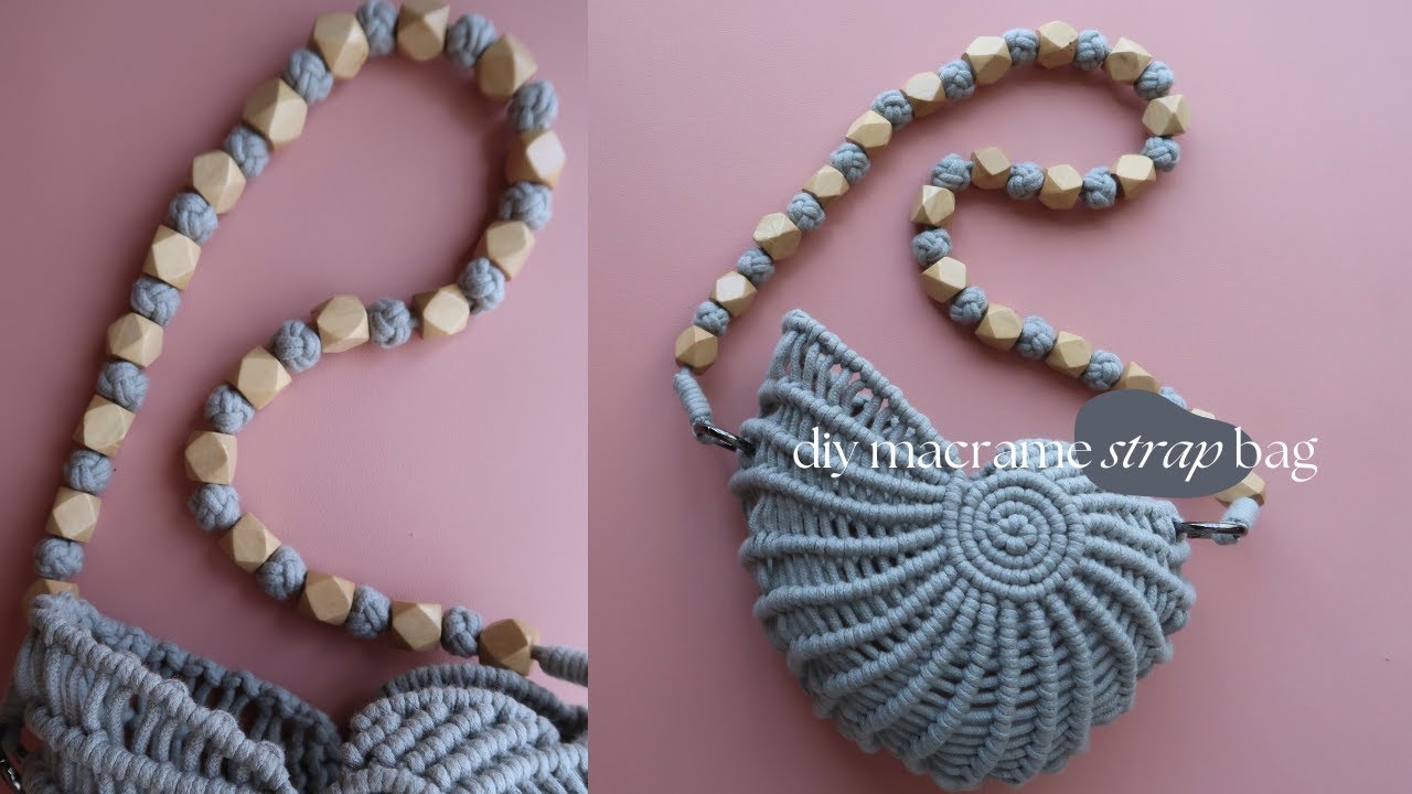 DIY Boho Macrame Shoulder Strap Bag | Step by Step Tutorial