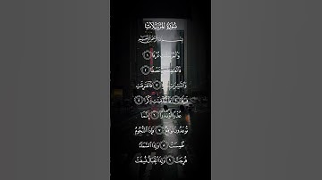 سورة المرسلات والمرسلات عرفا فالعاصفات عصفا الاية ١ إلى الآيه ١٠